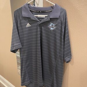 Adidas Gray Climalite Polo with Logo